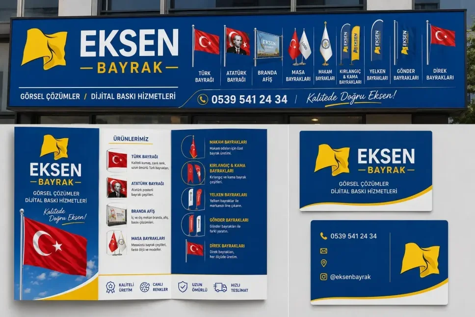 Eksen Bayrak misyonu Eksen Bayrak bayrak üretimi ve kurumsal çözümleri