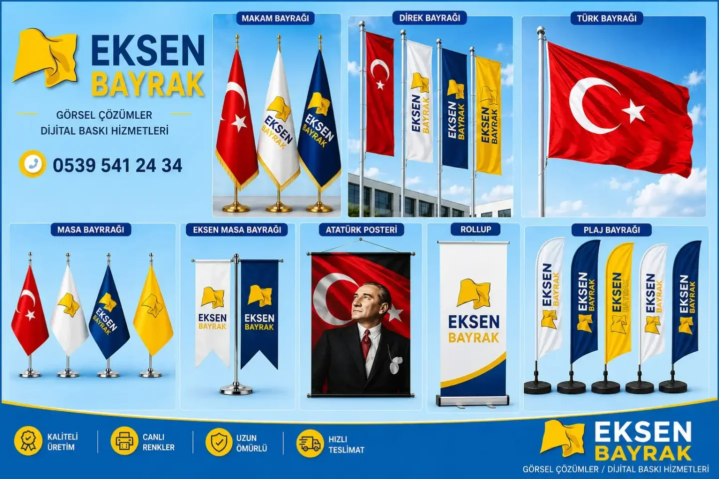 Eksen Bayrak ürünleri ve bayrak çözümleri