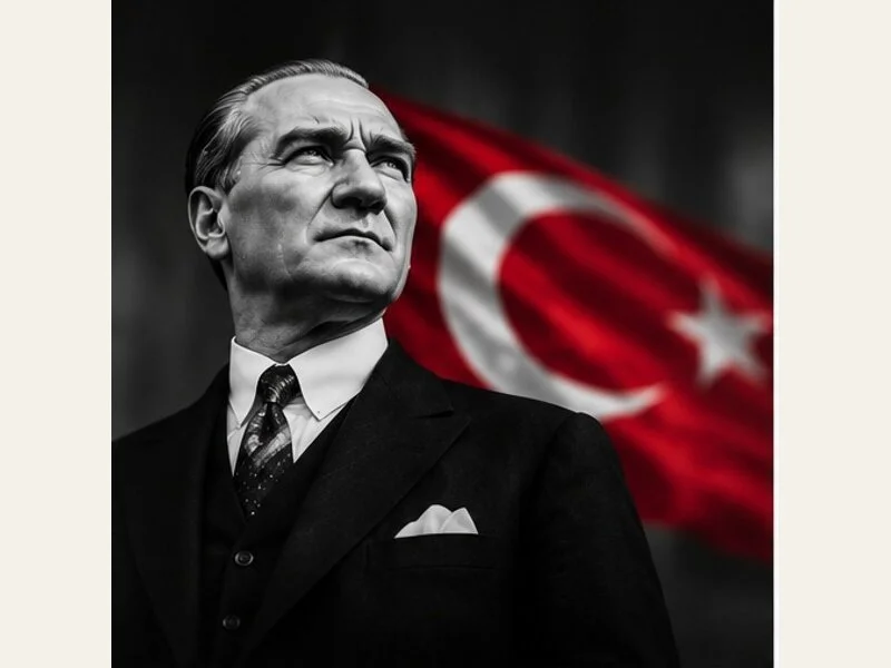 Atatürk portreli afiş tasarımı Atatürk portreli afiş tasarımı
